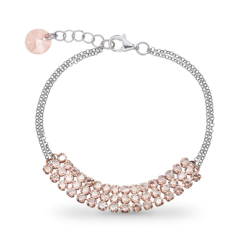 Sudraba rokassprādze "Dženifera (Light Silk)" no 925 proves sudraba