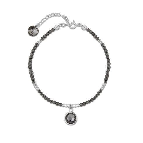 Sudraba rokassprādze "Yucca (Silver Night)" no 925 proves sudraba