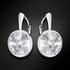 Silver earrings "Klaris" with Swarovski™ crystals