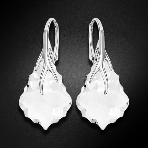Silver earrings "Baroka VI" with Swarovski™ crystals