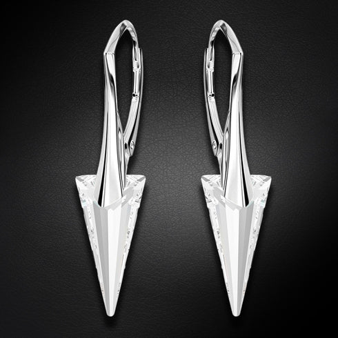 Silver Earrings "Smaile II" with Swarovski™ Crystals