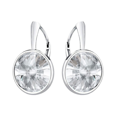 Silver earrings "Klaris" with Swarovski™ crystals