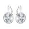 Silver earrings "Klaris" with Swarovski™ crystals