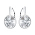 Silver earrings "Klaris" with Swarovski™ crystals
