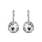 Silver Earrings "Ice Borders" with Swarovski™ Crystals
