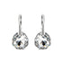 Silver Earrings "Ice Borders" with Swarovski™ Crystals