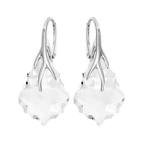 Silver earrings "Baroka VI" with Swarovski™ crystals