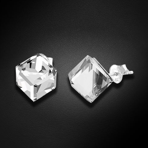 Silver Earrings "Rubicon II (Comet Argent Light)" with Swarovski™ Crystals