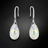 Silver Earrings "Baroque III (Aurora Borealis)" with Swarovski™ Crystals