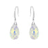 Silver Earrings "Baroque III (Aurora Borealis)" with Swarovski™ Crystals