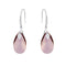 Silver Earrings "Baroque III (Antique Pink)" with Swarovski™ Crystals