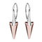 Silver Earrings "Smaile II (Antique Pink)" with Swarovski™ Crystals