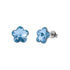 Silver Earrings "Sun Blossom (Aquamarine)" with Swarovski™ Crystals