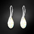 Silver earrings "Anšante (Aurora Borealis)" with Swarovski™ crystals