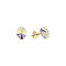 Silver earrings "Klaris V (Aurora Borealis)" with Swarovski™ crystals