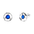 Silver Earrings "Astra (Capri Blue)" with Swarovski™ Crystals