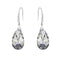 Silver Earrings "Baroque III (Comet Argent Light)" with Swarovski™ Crystals