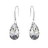 Silver Earrings "Baroque III (Comet Argent Light)" with Swarovski™ Crystals