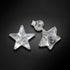 Children's silver earrings "Star" with Swarovski™ crystals