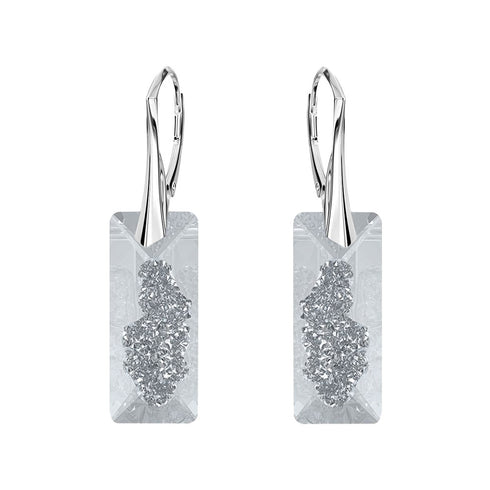Sudraba auskari "Augošais Kristāls II" ar Swarovski™ kristāliem