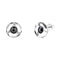 Silver Earrings "Astra (Hematite)" with Swarovski™ Crystals