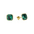 Silver Earrings "Imperial II (Emerald)" with Swarovski™ Crystals