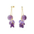 Silver Earrings "Orchid (Iris / Violet)" with Swarovski™ Crystals