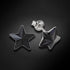 Children's Silver Earrings "Star (Jet)" with Swarovski™ Crystals