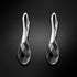 Silver Earrings "Anšante (Jet)" with Swarovski™ Crystals