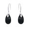 Silver Earrings "Baroque III (Jet)" with Swarovski™ Crystals