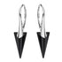 Silver Earrings "Smaile II (Jet)" with Swarovski™ Crystals