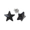 Children's Silver Earrings "Star (Jet)" with Swarovski™ Crystals
