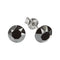 Silver Earrings "Classic (Jet Hematite)" with Swarovski™ Crystals
