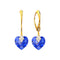 Silver Earrings "Dear Valentine (Majestic Blue)" with Swarovski™ Crystals