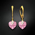 Silver Earrings "Dear Valentine (Light Rose)" with Swarovski™ Crystals