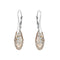 Silver earrings "Anšante (Rose Patina)" with Swarovski™ crystals