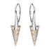 Silver Earrings "Smaile II (Rose Patina)" with Swarovski™ Crystals
