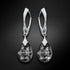 Silver Earrings "Moonlight (Silver Night)" with Swarovski™ Crystals