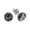 Silver Earrings "Classic (Silver Night)" with Swarovski™ Crystals