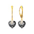 Silver Earrings "Dear Valentine (Silver Night)" with Swarovski™ Crystals