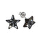 Children's silver earrings "Zvaigznīte (Silver Night)" with Swarovski™ crystals