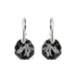 Silver Earrings "Ice Borders (Silver Night)" with Swarovski™ Crystals