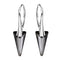 Silver Earrings "Smaile II (Silver Night)" with Swarovski™ Crystals
