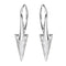 Silver Earrings "Smaile II (Silver Patina)" with Swarovski™ Crystals