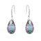 Silver Earrings "Baroque III (Vitrail Light)" with Swarovski™ Crystals