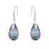 Silver Earrings "Baroque III (Vitrail Light)" with Swarovski™ Crystals