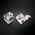 Silver Earrings "Rubicon II (Vitrail Light)" with Swarovski™ Crystals