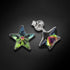 Children's Silver Earrings "Star (Vitrail Medium)" with Swarovski™ Crystals