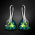 Silver Earrings "Evening Sparkle (Vitrail Medium)" with Swarovski™ Crystals
