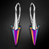 Silver Earrings "Smaile II (Vitrail Medium)" with Swarovski™ Crystals